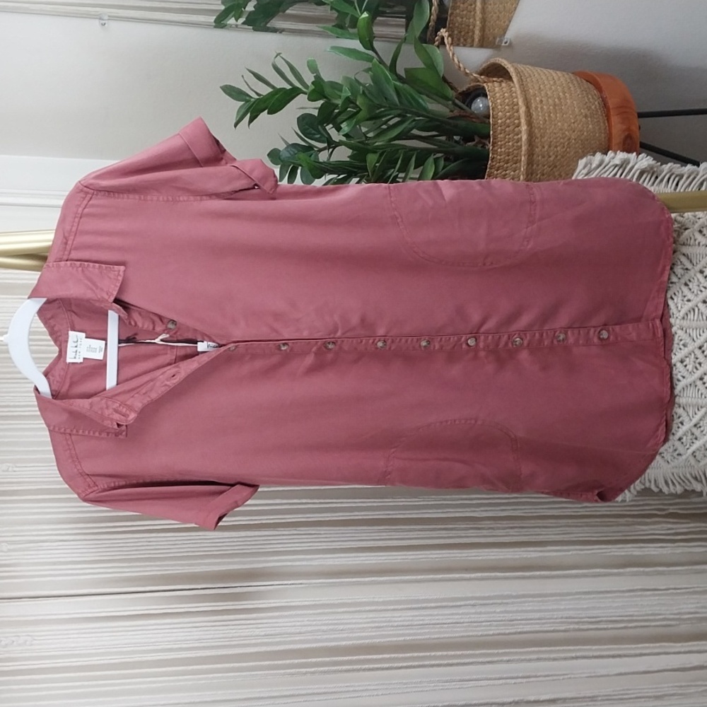 NWT Nicole Miller New York Women's Size Medium Casual Button Down Dress